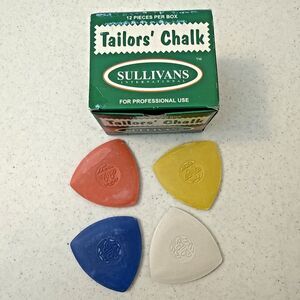 Sullivans USA Tailors Chalk 12pc Set, Assorted Colors - Sullivans